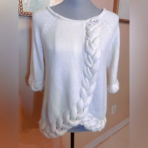 oneA Womens Braided Sweater Sz.M